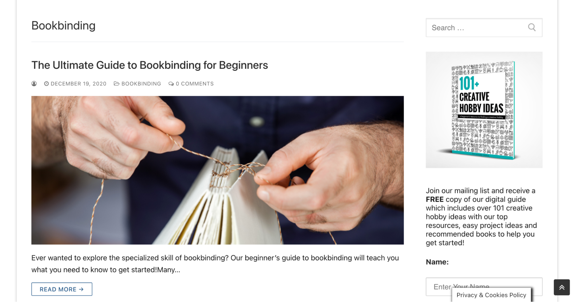 bookbinding